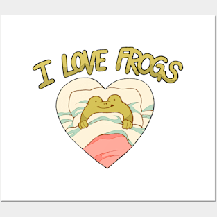 I love frogs Posters and Art